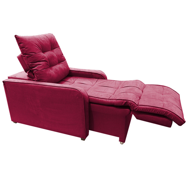 Poltrona Retratil E Reclinavel Com Rodape Regulavel Azera Ver