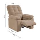 Poltrona Retrátil E Reclinável Estoril Capuccino