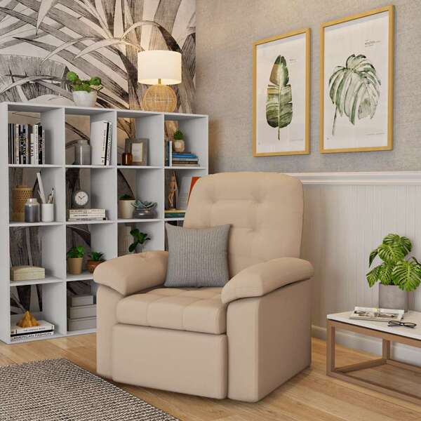 Poltrona Retrátil E Reclinável Estoril Macchiato