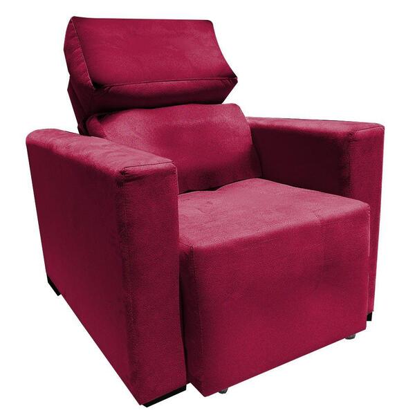 Poltrona Retrátil E Reclinável Florença Vermelho