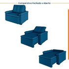 Poltrona Retrátil Palmeira Cabecasa Madeiraoriginals Azul