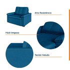 Poltrona Retrátil Palmeira Cabecasa Madeiraoriginals Azul