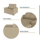 Poltrona Retrátil Palmeira Cabecasa Madeiraoriginals Bege