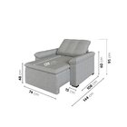 Poltrona Retrátil Palmeira Cabecasa Madeiraoriginals Prata