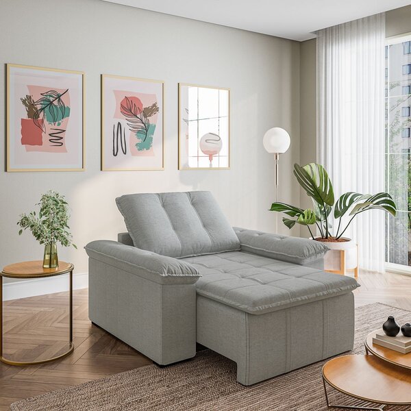 Poltrona Retrátil Palmeira Cabecasa Madeiraoriginals Prata