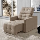 Poltrona Retrátil Reclinável Alba Yescasa Castor