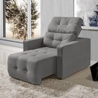 Poltrona Retrátil Reclinável Alba Yescasa Cinza