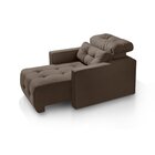 Poltrona Retrátil Reclinável Alba Yescasa Marrom