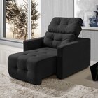 Poltrona Retrátil Reclinável Alba Yescasa Preto