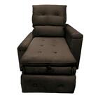 Poltrona Retrátil Reclinável Veludo Marrom