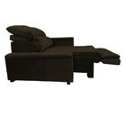 Poltrona Retrátil Reclinável Veludo Marrom