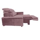 Poltrona Retrátil Reclinável Veludo Rose
