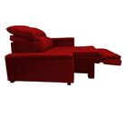 Poltrona Retrátil Reclinável Veludo Vermelho