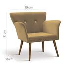 Poltrona Retrô Daf Mobiliário Dourado