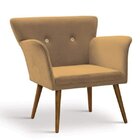 Poltrona Retrô Daf Mobiliário Dourado