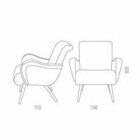 Poltrona Retro Daf Mobiliário Rosa