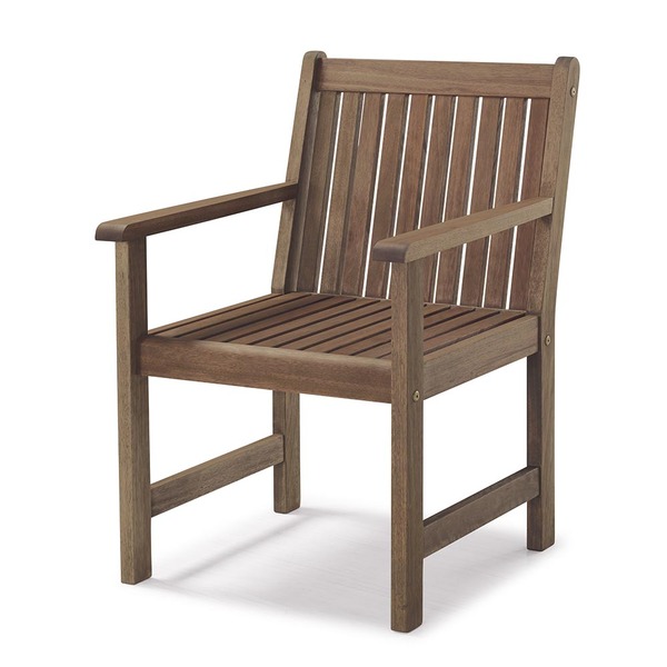 Poltrona Ripada Para Áreas Externas Em Madeira Eucalipto - Ma