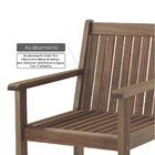 Poltrona Ripada Para Áreas Externas Em Madeira Eucalipto - Ma