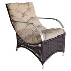 Poltrona Roma  Para Área Externa De Alumínio E Fibra Sintética