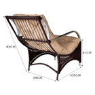 Poltrona Roma  Para Área Externa De Alumínio E Fibra Sintética