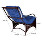 Poltrona Roma  Para Área Externa De Alumínio E Fibra Sintética