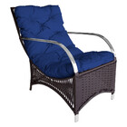 Poltrona Roma  Para Área Externa De Alumínio E Fibra Sintética