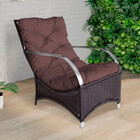 Poltrona Roma  Para Área Externa De Alumínio E Fibra Sintética