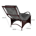 Poltrona Roma  Para Área Externa De Alumínio E Fibra Sintética