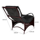 Poltrona Roma  Para Área Externa De Alumínio E Fibra Sintética