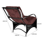 Poltrona Roma Para Área Externa De Alumínio E Fibra Sintética