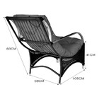 Poltrona Roma Para Área Externa De Alumínio E Fibra Sintética