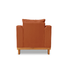 Poltrona Rústico Viena Para Escritorio Suede Terracota - Made