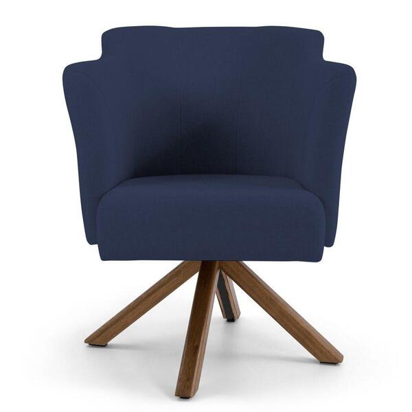 Poltrona Sabrina B-304 Veludo Azul Marinho