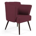 Poltrona Sabrina Pés Palito B-278 Veludo Marsala