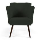 Poltrona Sabrina Pés Palito B-303 Veludo Verde Musgo - Domi