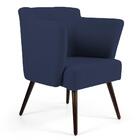 Poltrona Sabrina Pés Palito B-304 Veludo Azul Marinho - Domi