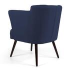 Poltrona Sabrina Pés Palito B-304 Veludo Azul Marinho - Domi