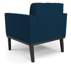 Poltrona Sala Base Madeira Fixa Pto Kit 2 Elisa Bouclê Azul D