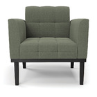 Poltrona Sala Base Madeira Fixa Pto Kit 2 Elisa Bouclê D03 -