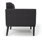 Poltrona Sala Base Madeira Fixa Pto Kit 2 Elisa Bouclê D03 -