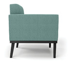 Poltrona Sala Base Madeira Fixa Pto Kit 2 Elisa Bouclê Verde