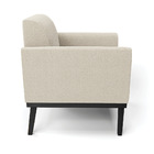 Poltrona Sala Base Madeira Preto Kit 2 Marisa Bouclê D03 - D'