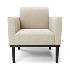 Poltrona Sala Base Madeira Preto Kit 2 Marisa Bouclê D03 - D'