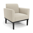 Poltrona Sala Base Madeira Preto Kit 2 Marisa Bouclê D03 - D'