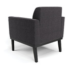 Poltrona Sala Base Madeira Preto Kit 2 Marisa Bouclê D03 - D'