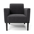 Poltrona Sala Base Madeira Preto Kit 2 Marisa Bouclê D03 - D'