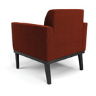 Poltrona Sala Base Madeira Preto Kit 2 Marisa Bouclê Terra D0