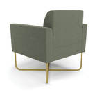 Poltrona Sala Base X Industrial Dourado Marisa Bouclê - Pista