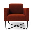 Poltrona Sala Base X Industrial Preto Kit 2 Marisa Bouclê Ter