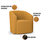 Poltrona Sala De Estar Base Giratória Kit 2 Stella Max Bouclê